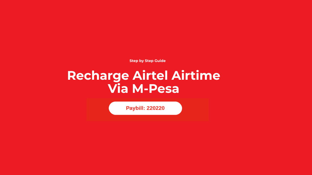 How to Buy Airtel Airtime via M-Pesa