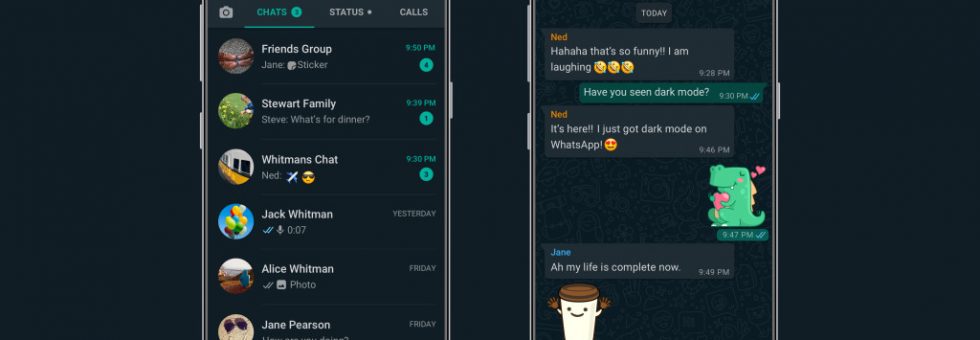 How to activate whatsapp dark mode