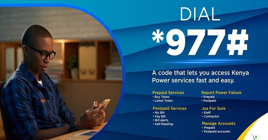How to access Kenya Power services using *977# USSD