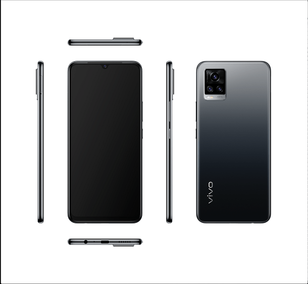 V20 Black - vivo v20 set to launch in Kenya - features 44MP Eye Autofocus Camera