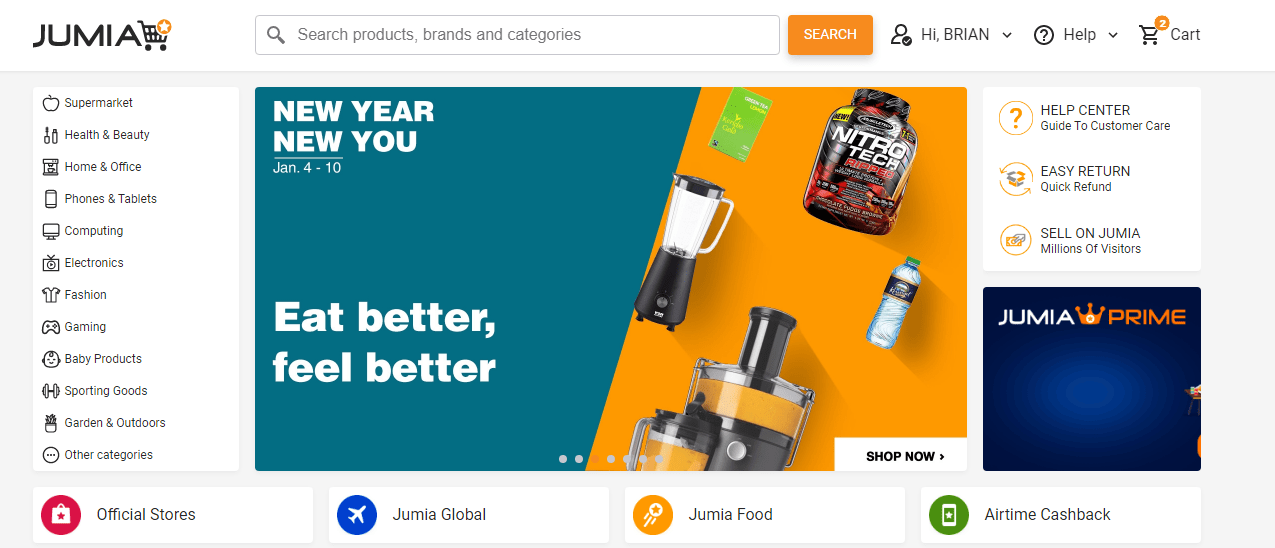 How to place an order on Jumia