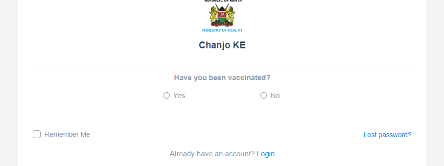 How to register for Covid vaccine in Kenya - Chanjo