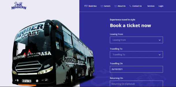 How to book and Pay Modern Coast Via MPesa Paybill Number