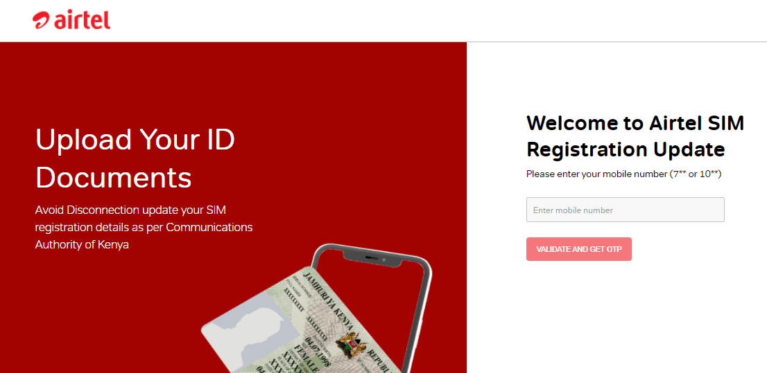 How To Update Your Airtel Kenya SIM Details Online