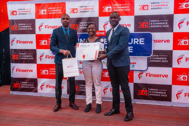 Jiji Kenya Team Receiving the Best Classifieds Award during the E-commerce Awards
