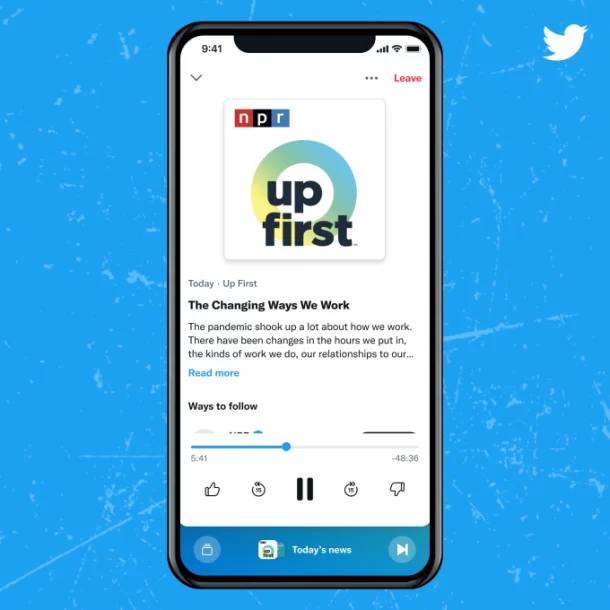 Twitter Launches Podcasts On Its Revamped Spaces