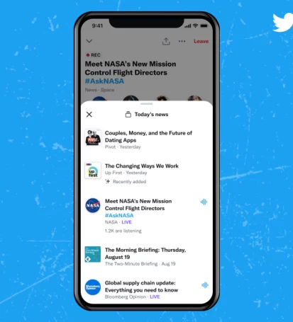 Twitter Launches Podcasts On Its Revamped Spaces