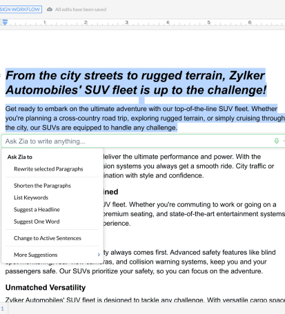 Zoho Integrates ChatGPT With Zia To Strengthen Generative AI Capabilities