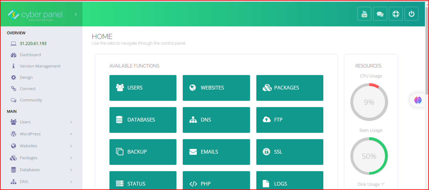 How To Add a Domain or Subdomain to Your VPS Using CyberPanel
