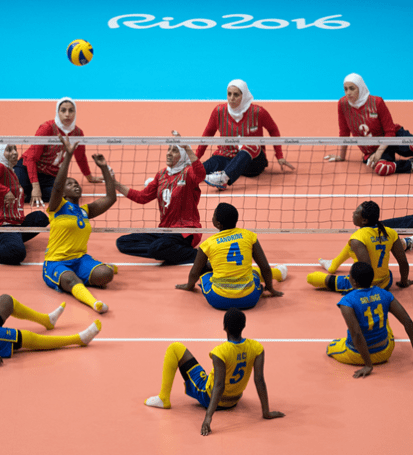 The inspiring sport of sitting volleyball