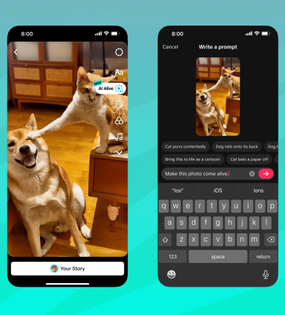 TikTok Introduces AI Alive For Animating Photos Into Videos